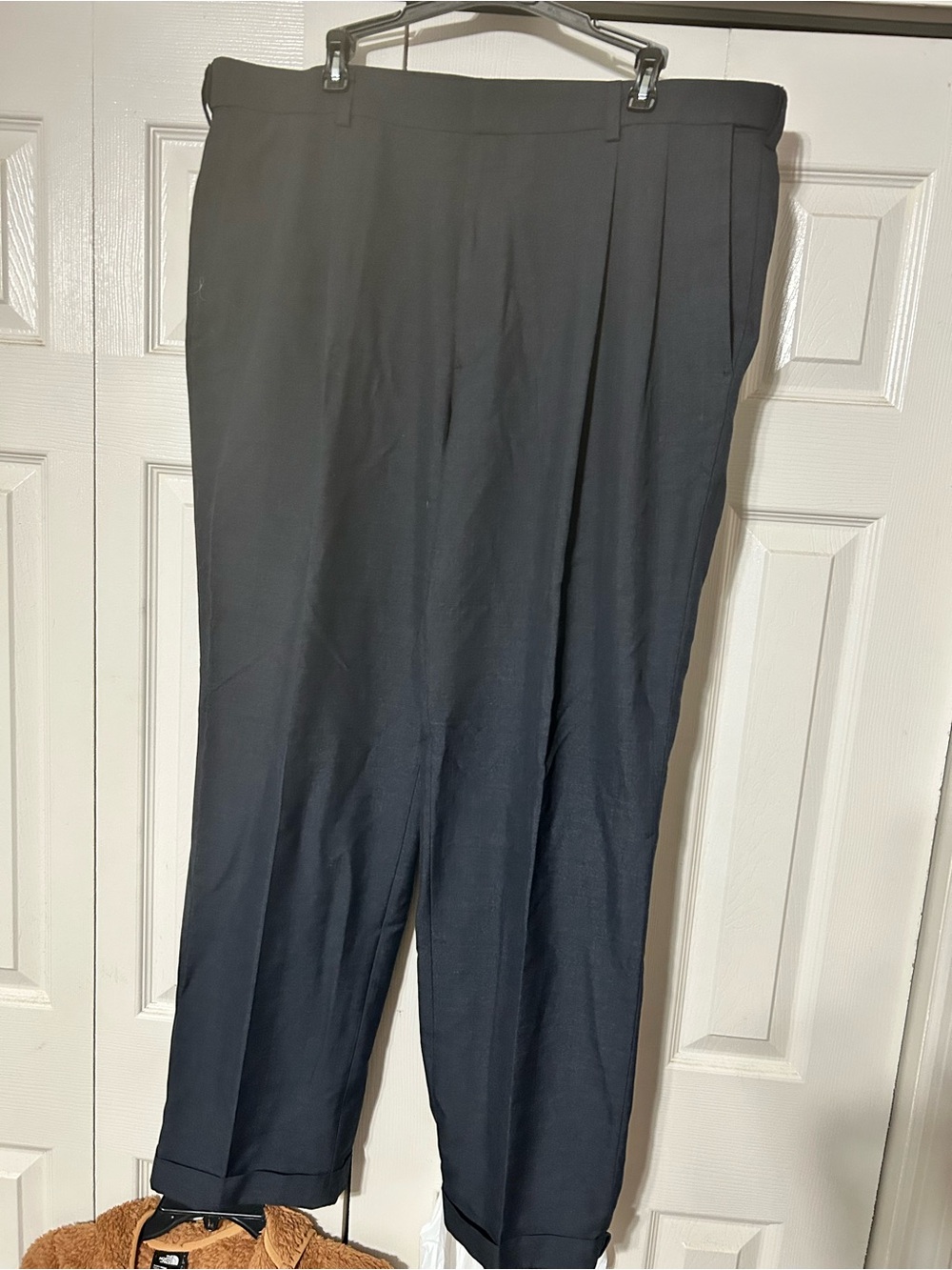 Saddlebred Black Men's Dress Pants - Pleated Front